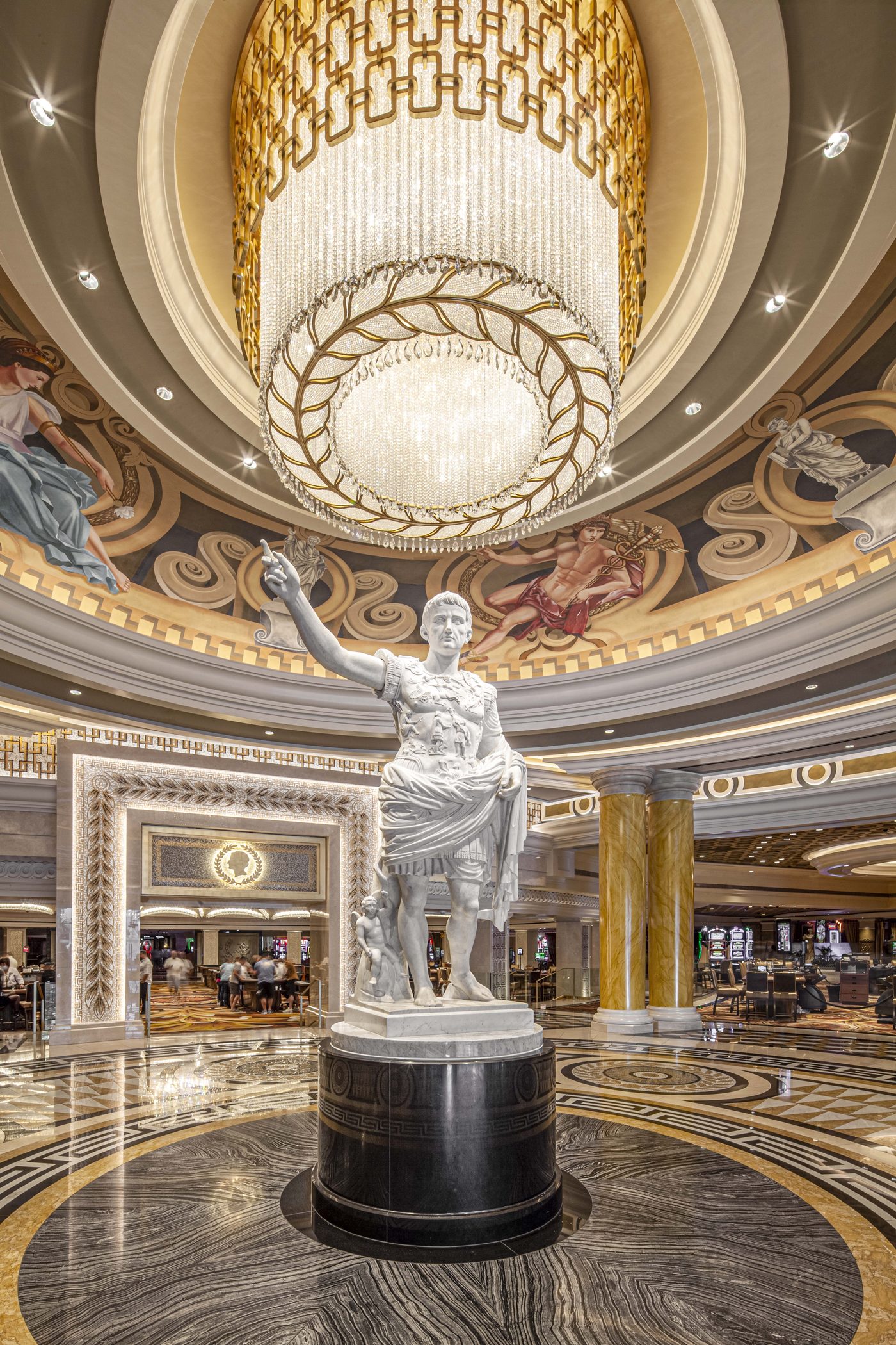 Caesars Palace entrance detail